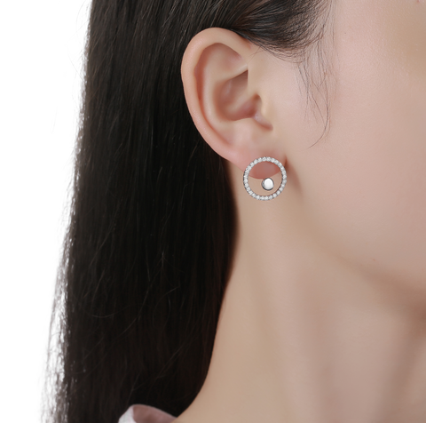 Skyline circle earrings