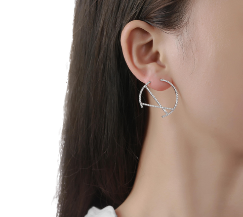 Skyline cross earrings
