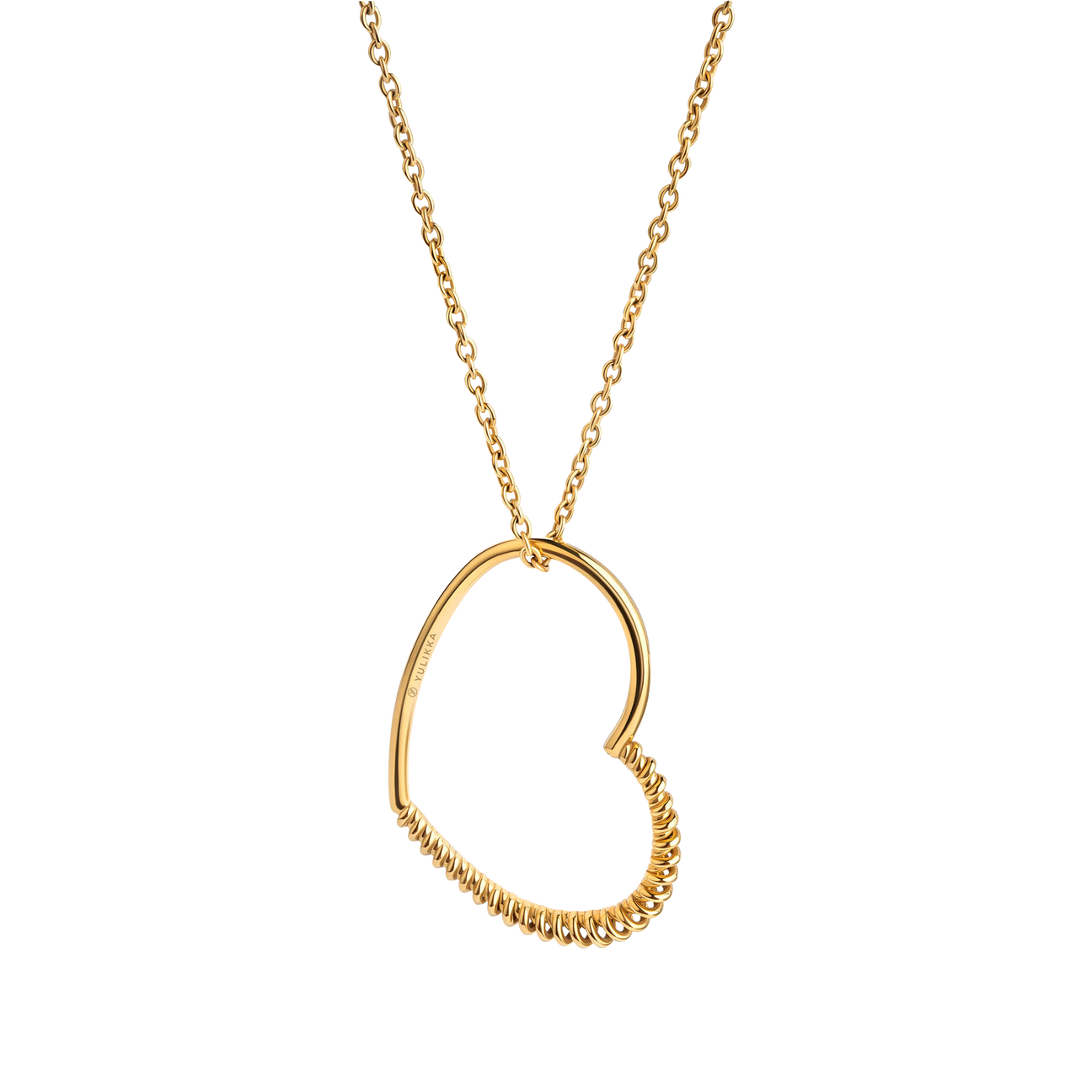  Yulikka-small heart pendant necklace - Big Spiral Heart Pendant -  The Future Rocks -    1 