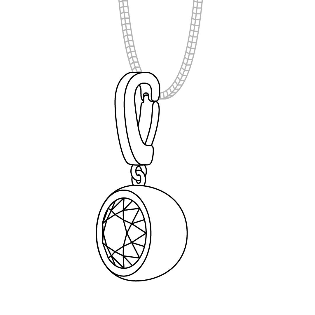  Bubble pendant 1.5ct - Bubble pendant 1.5ct -  The Future Rocks -    8 