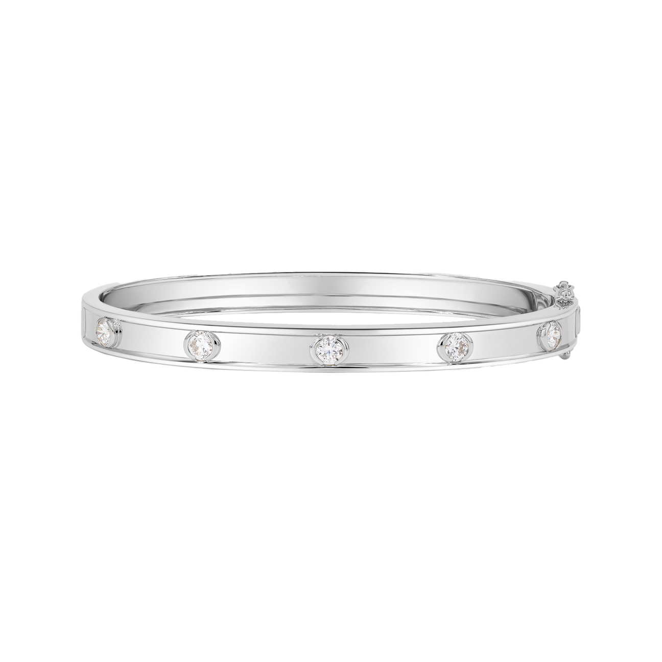 Blessing silver bangle
