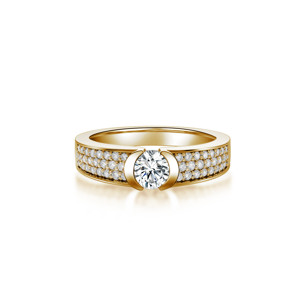 Guardian halo silver ring