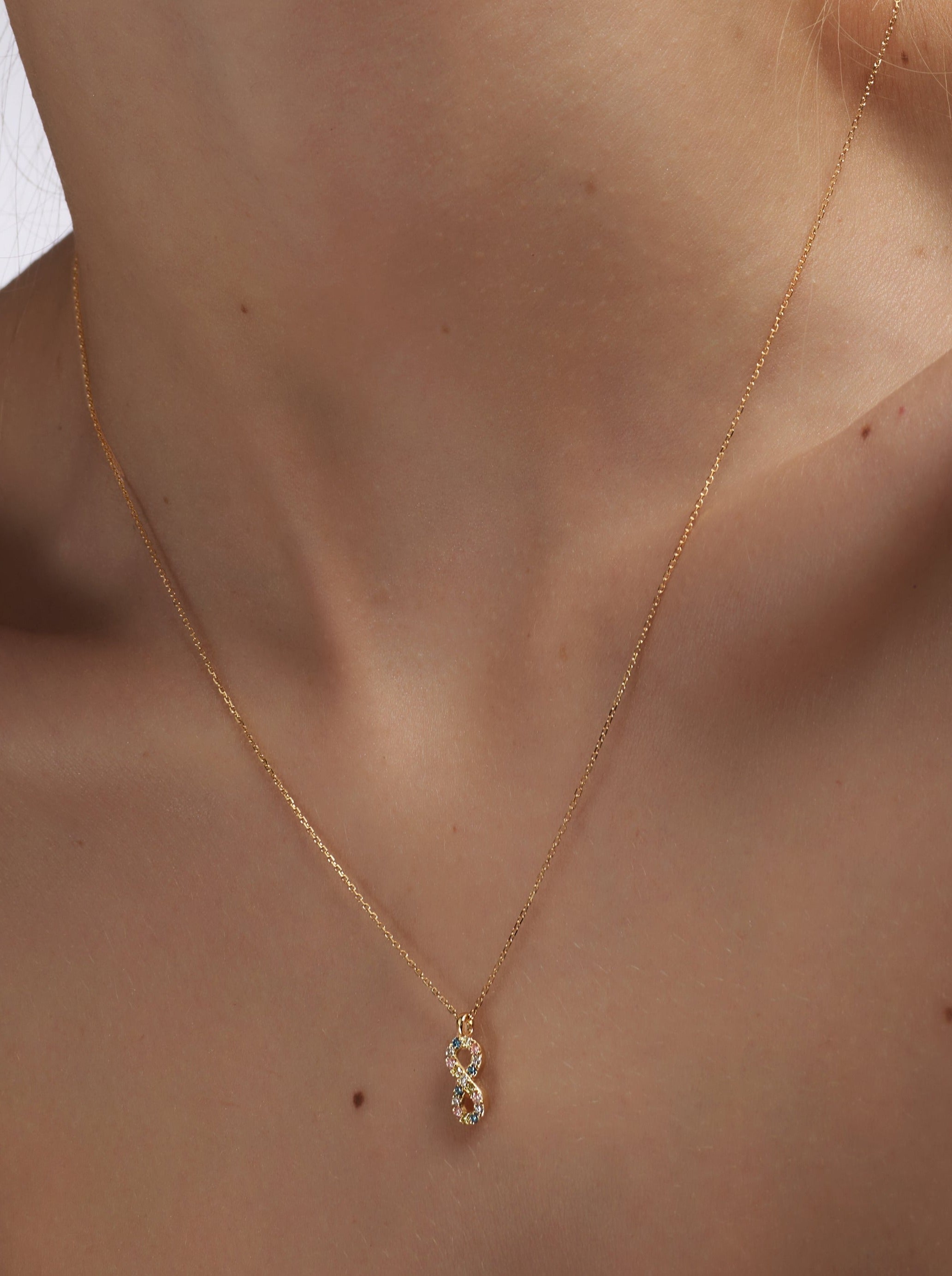  Infinity multi-color LGD necklace - Infinity multi-color LGD necklace -  The Future Rocks -    2 