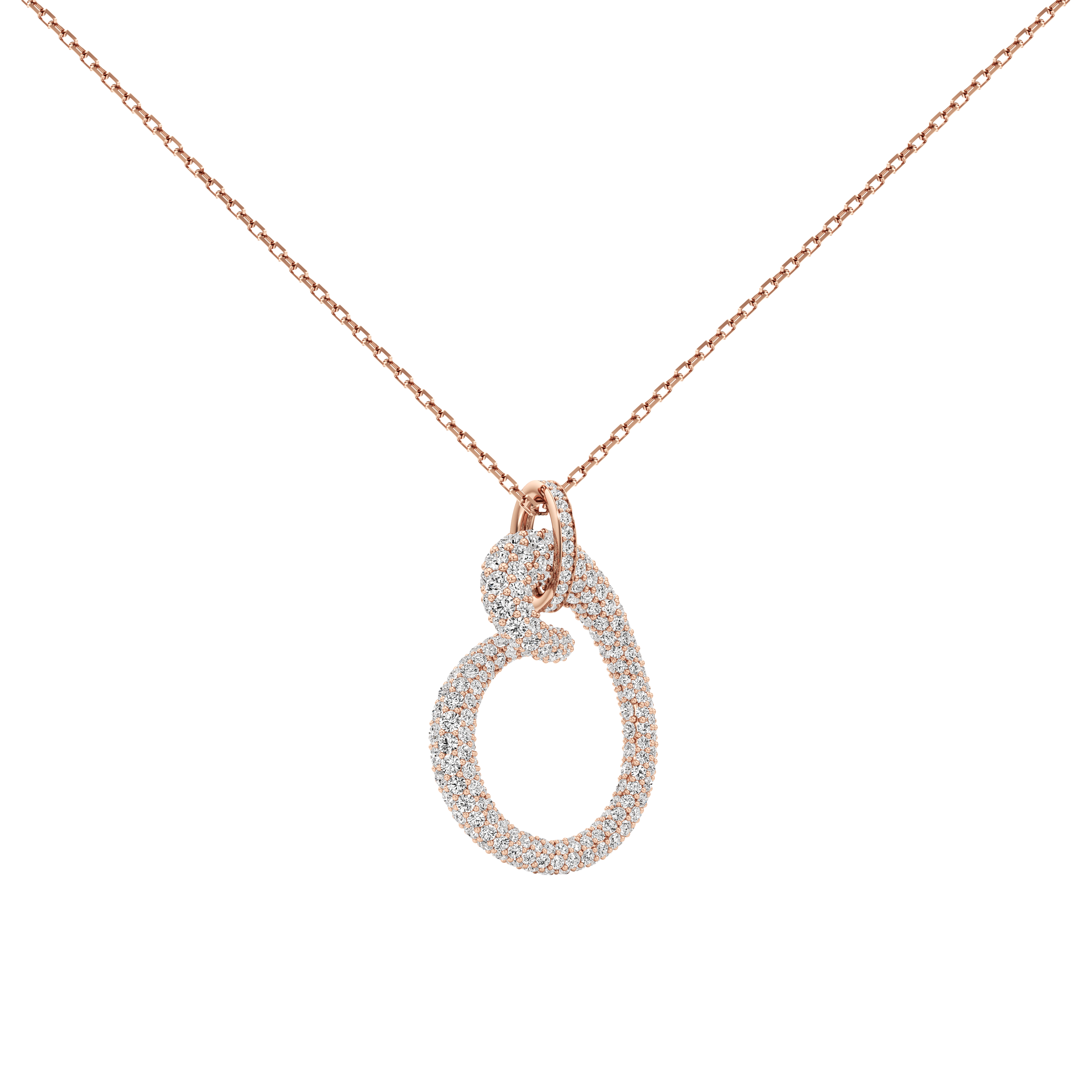  Whirlwind pavé pendant necklace - Whirlwind pavé pendant necklace -  The Future Rocks -    5 