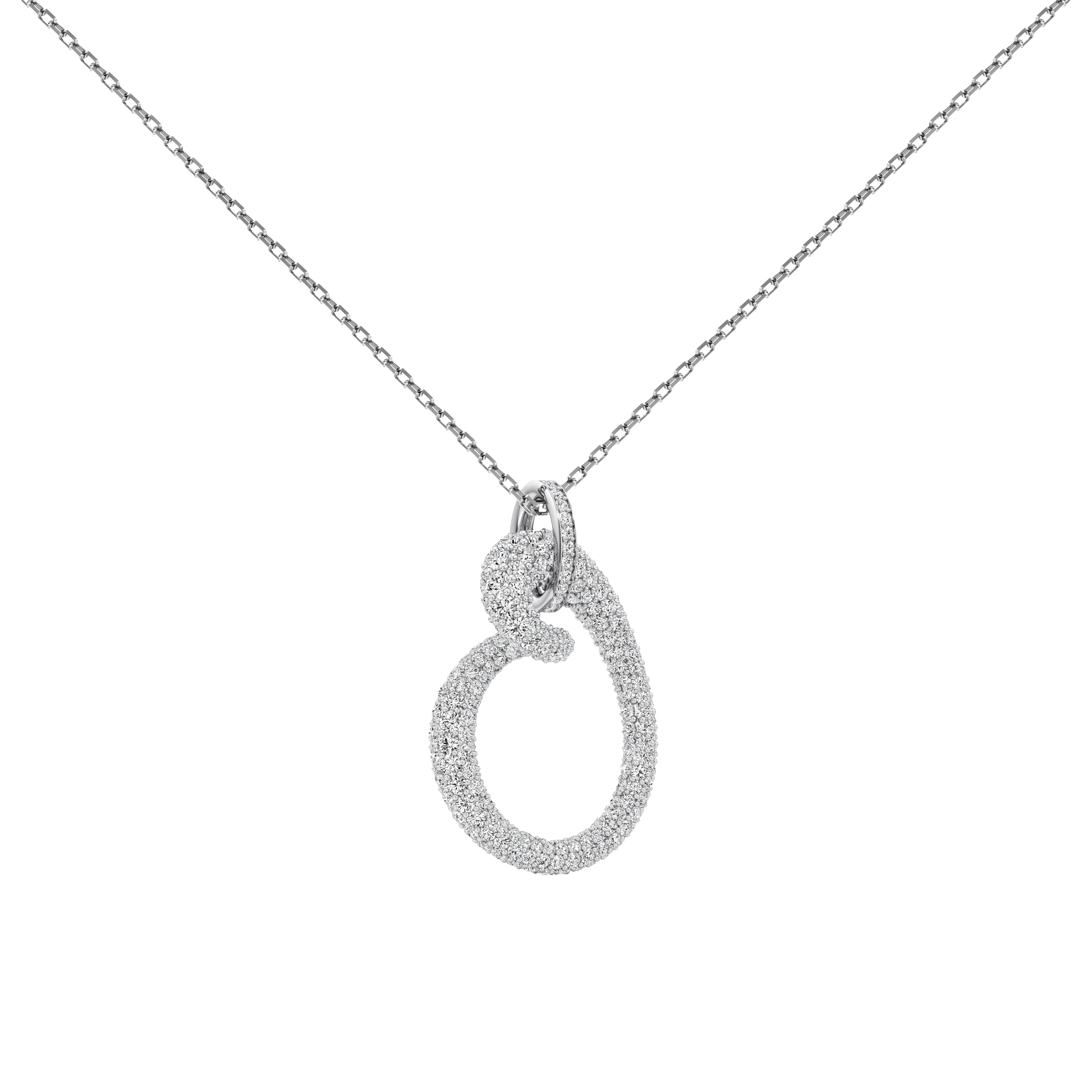  Whirlwind pavé pendant necklace - Whirlwind pavé pendant necklace -  The Future Rocks -    3 