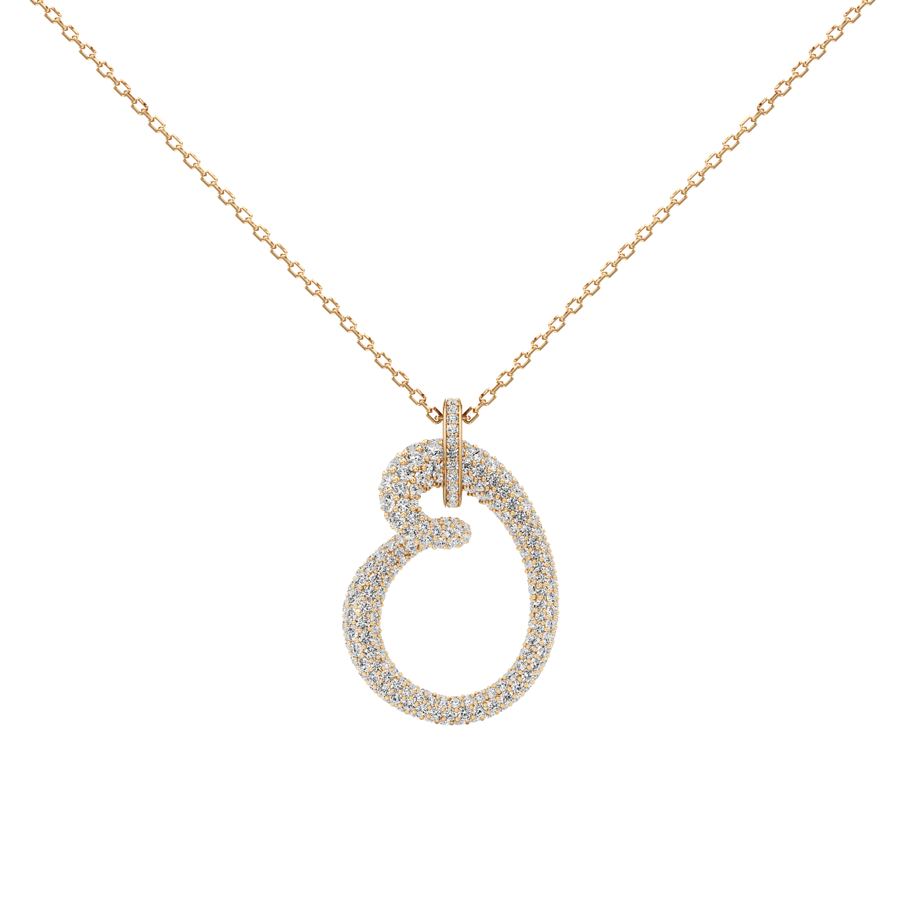  Whirlwind pavé pendant necklace - Whirlwind pavé pendant necklace -  The Future Rocks -    2 