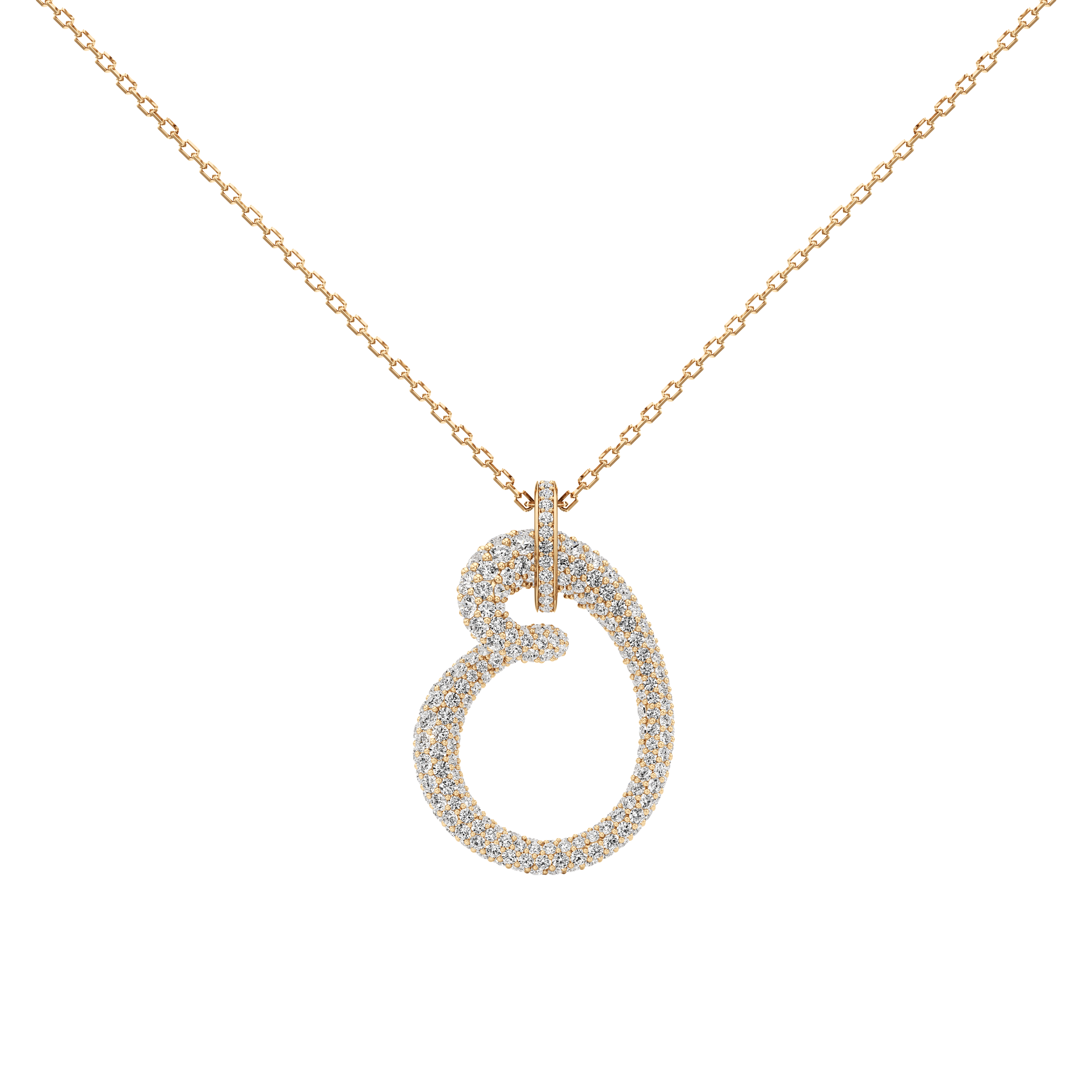  Whirlwind pavé pendant necklace - Whirlwind pavé pendant necklace -  The Future Rocks -    2 