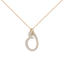 Whirlwind pavé pendant necklace
