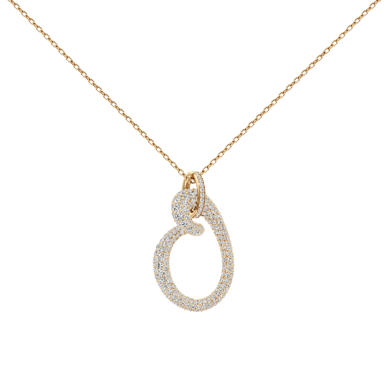  Whirlwind pavé pendant necklace - Whirlwind pavé pendant necklace -  The Future Rocks -    1 