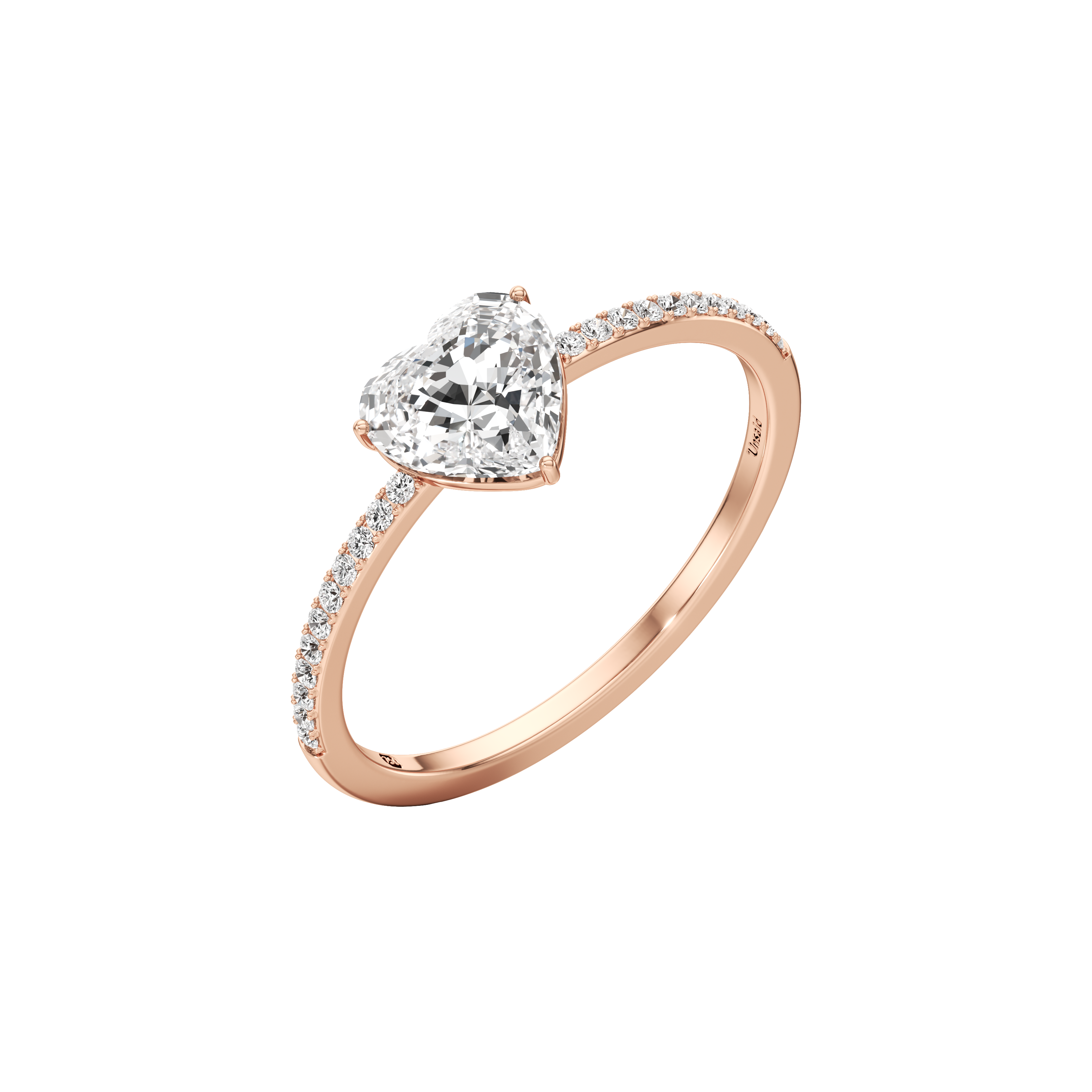  Whirlwind heart pavé ring - Whirlwind heart pavé ring -  The Future Rocks -    5 
