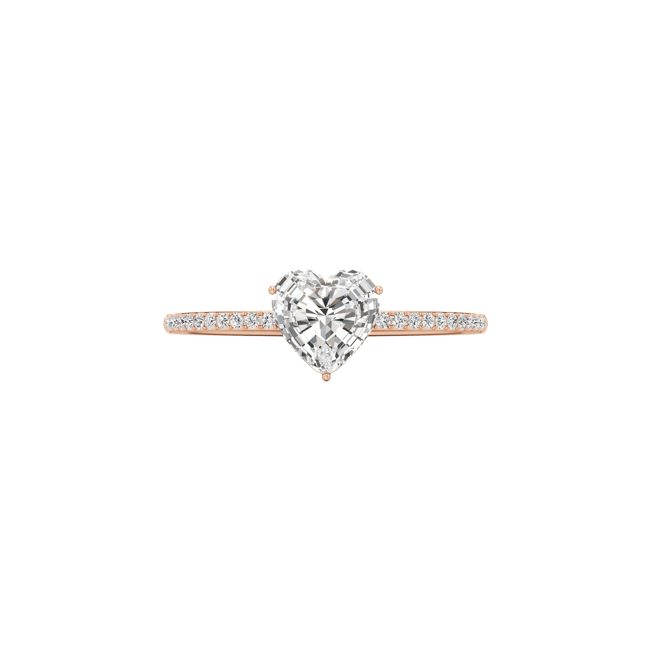  Whirlwind heart pavé ring - Whirlwind heart pavé ring -  The Future Rocks -    6 