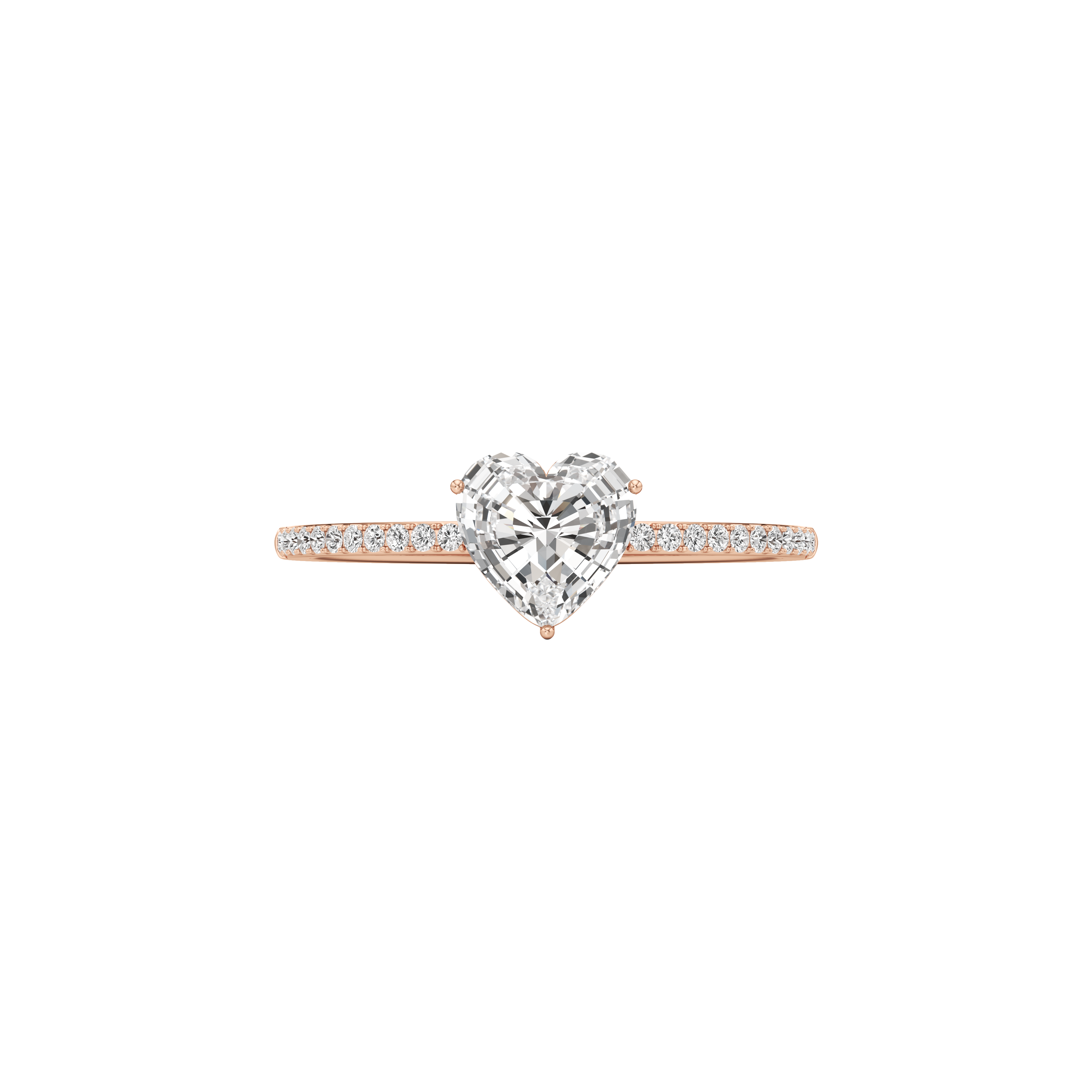  Whirlwind heart pavé ring - Whirlwind heart pavé ring -  The Future Rocks -    6 