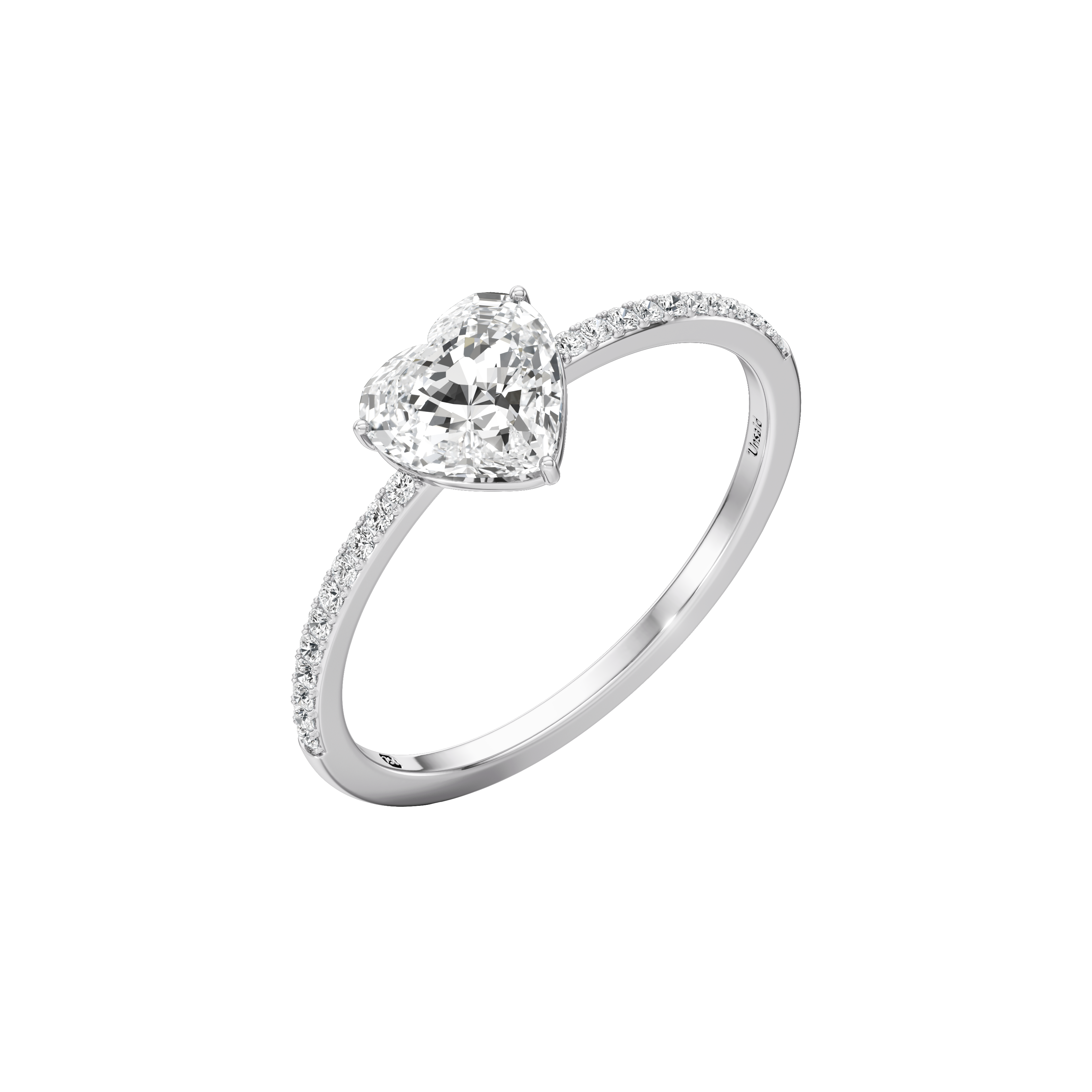  Whirlwind heart pavé ring - Whirlwind heart pavé ring -  The Future Rocks -    3 