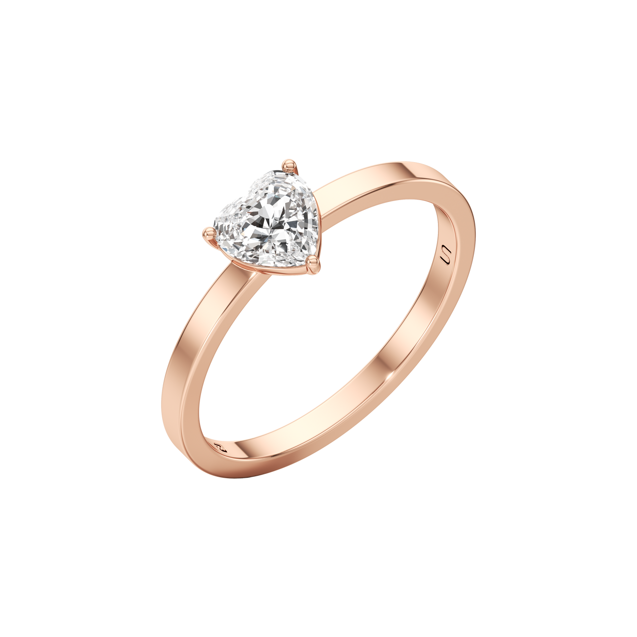  Whirlwind heart solitaire ring - Whirlwind heart solitaire ring -  The Future Rocks -    5 