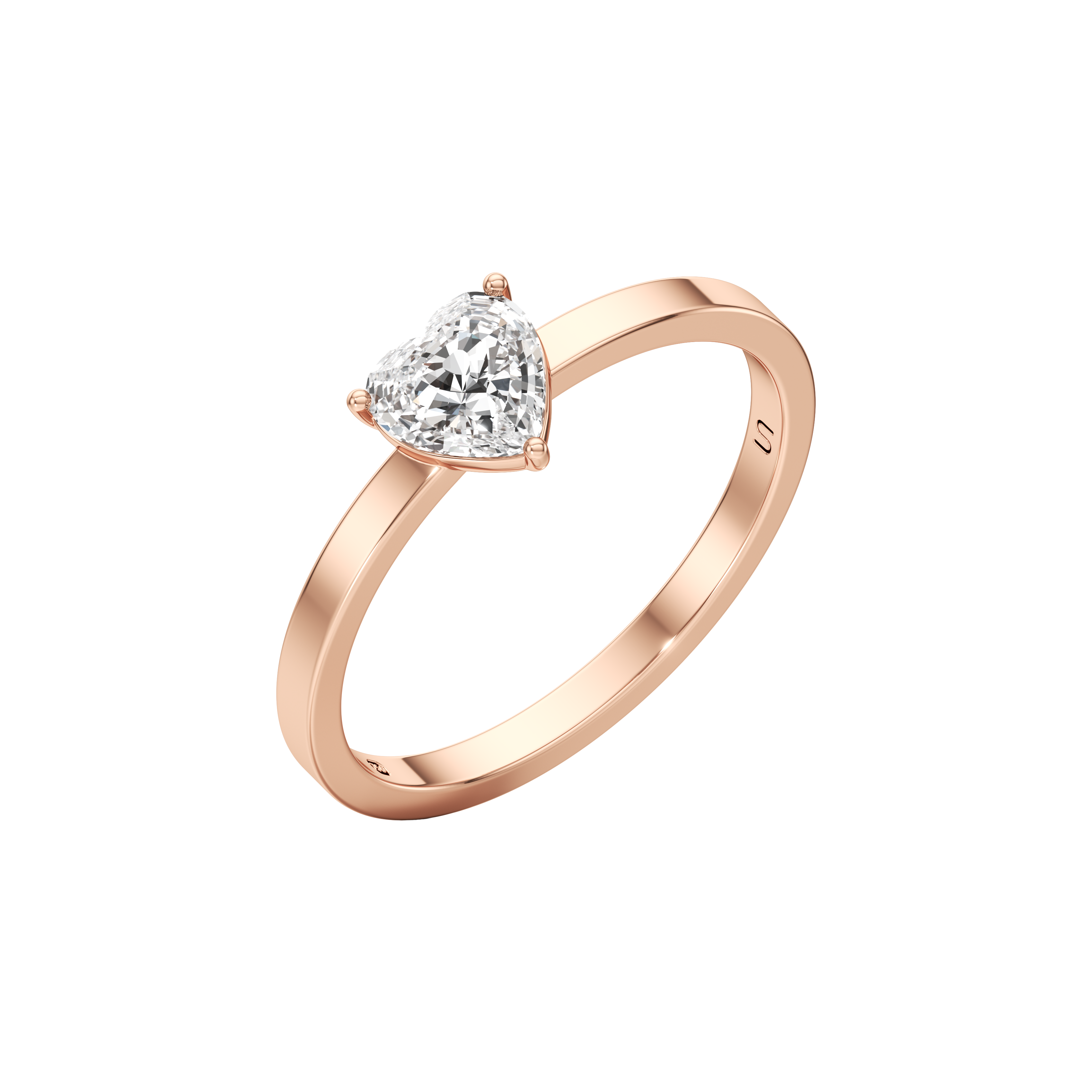  Whirlwind heart solitaire ring - Whirlwind heart solitaire ring -  The Future Rocks -    5 