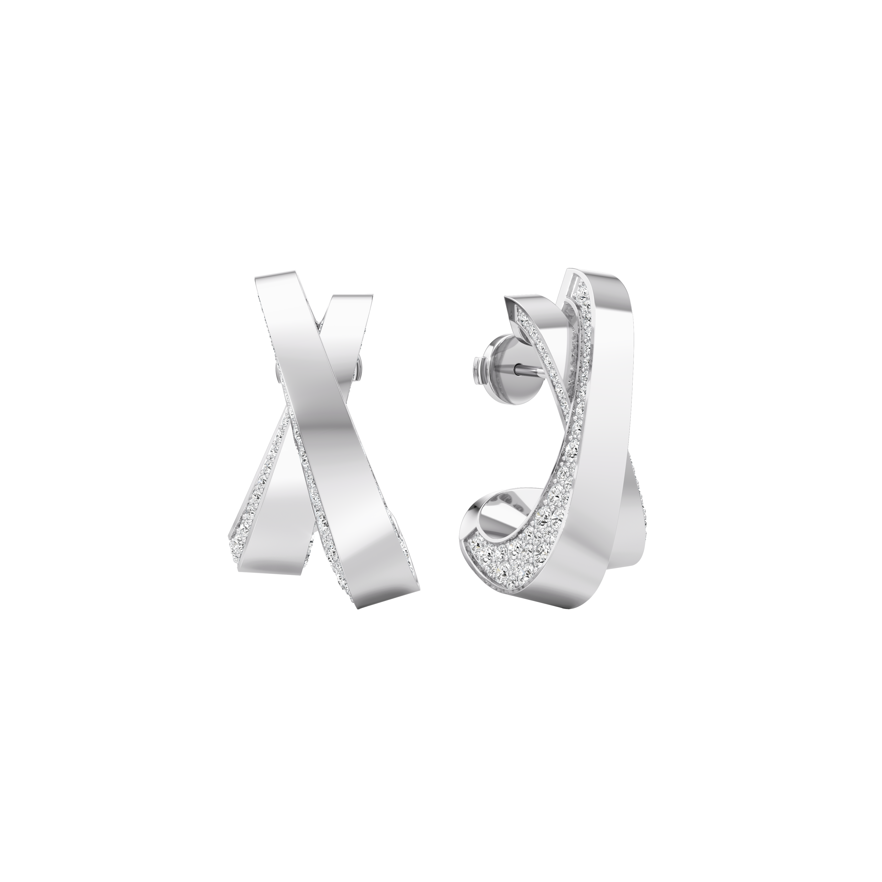  Infinite pavé earrings - Infinite pavé earrings -  The Future Rocks -    3 