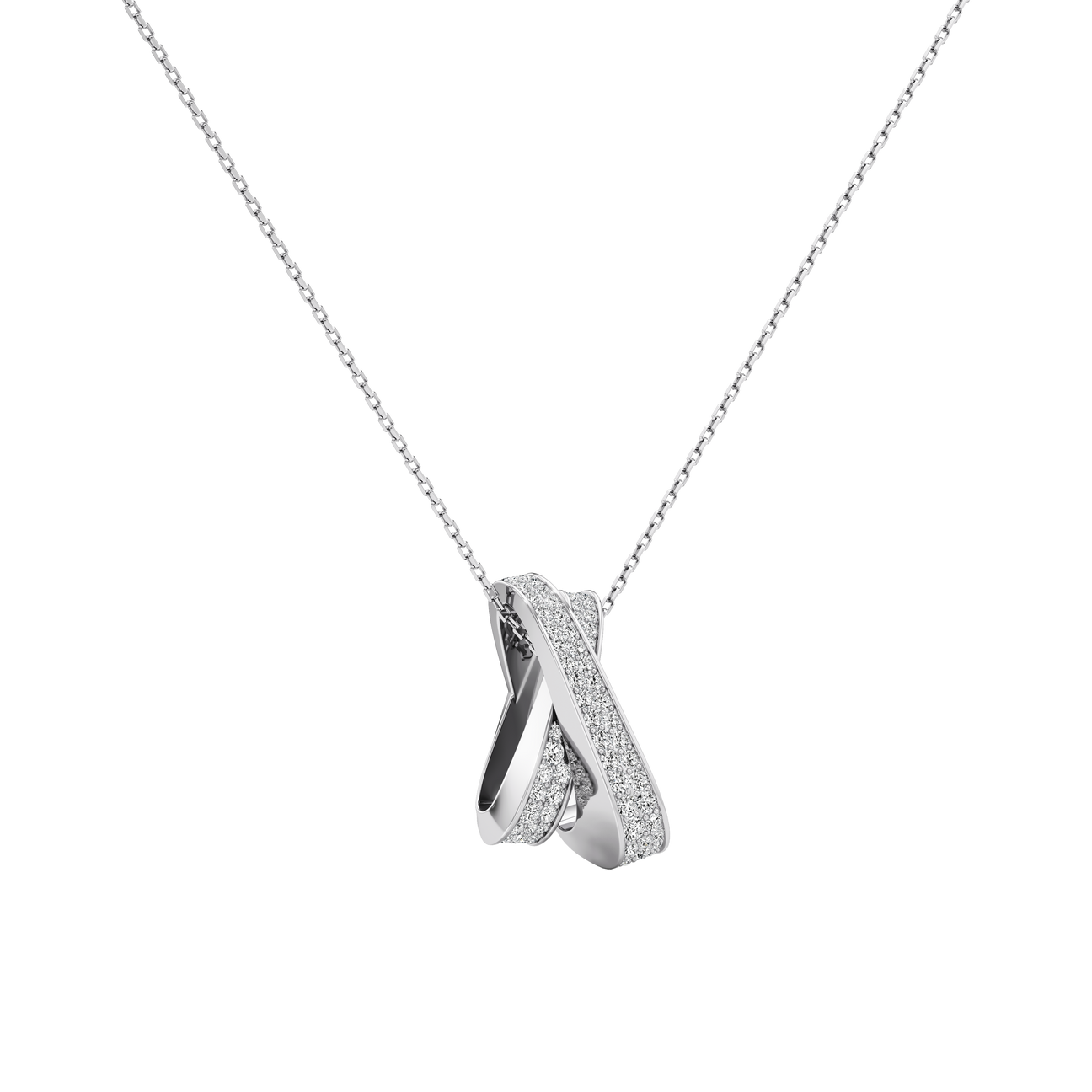  Infinite full pavé pendant necklace - Infinite full pavé pendant necklace -  The Future Rocks -    4 