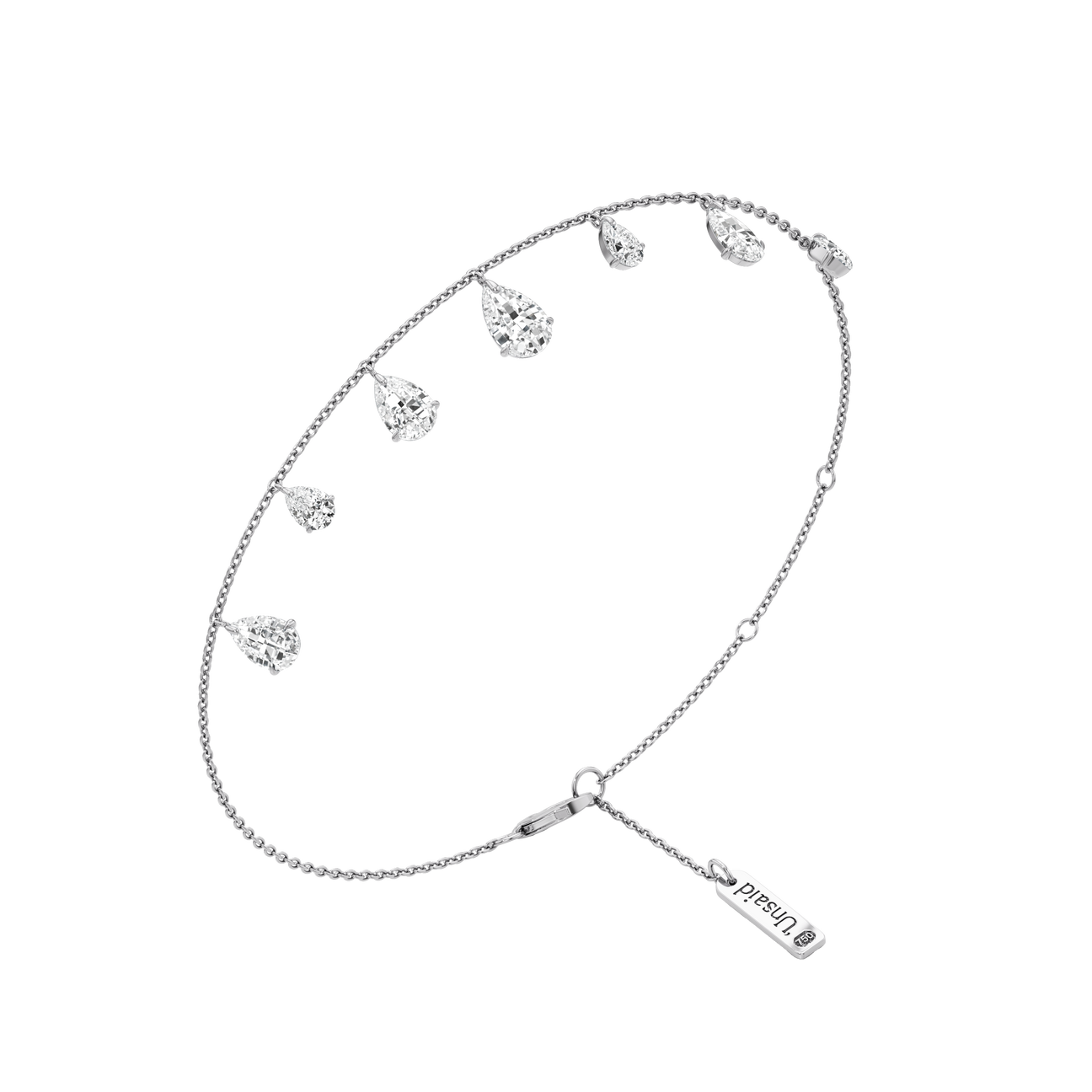  Tear charm diamond bracelet - Tear charm diamond bracelet -  The Future Rocks -    3 