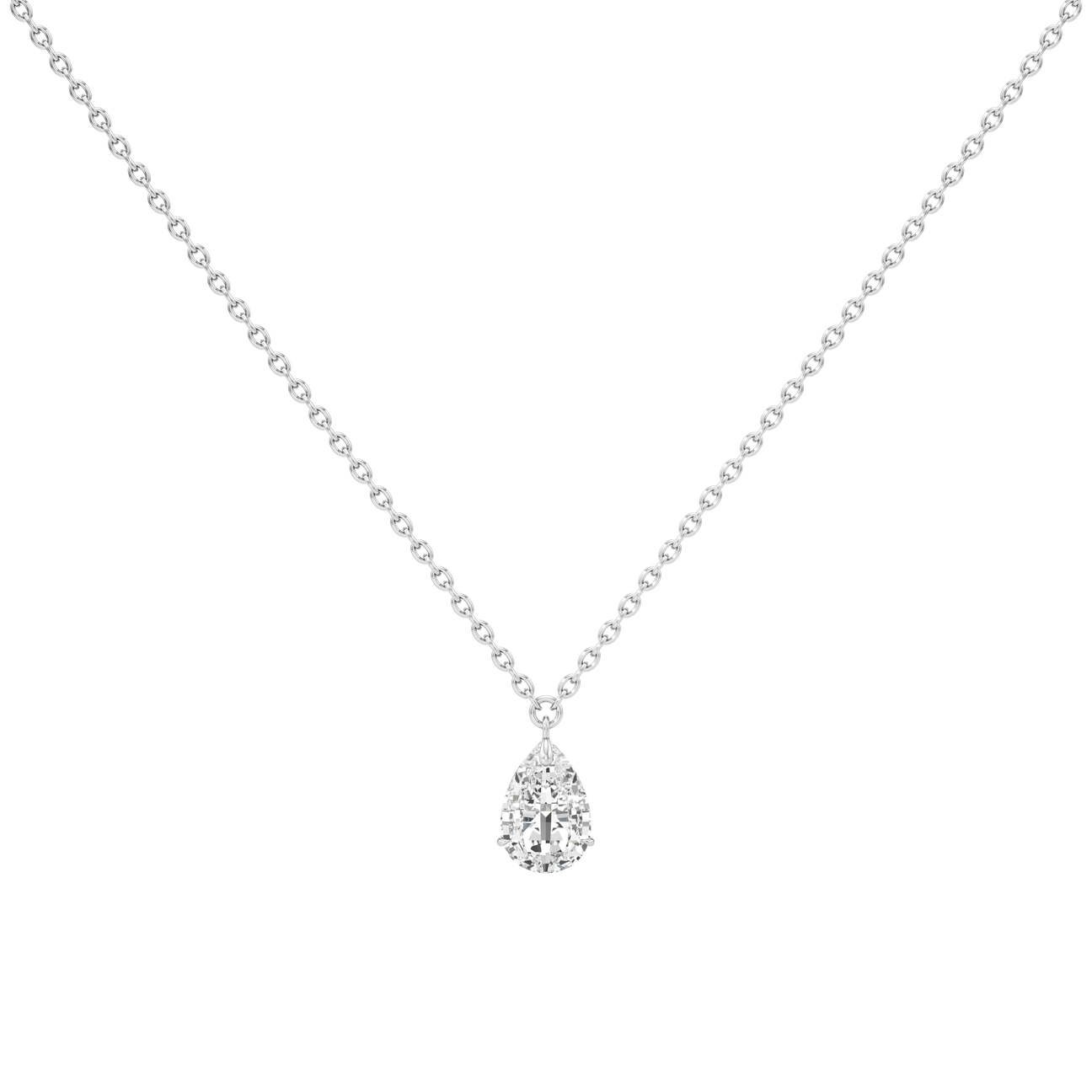  Tear drop diamond pendant necklace - Tear drop diamond pendant necklace -  The Future Rocks -    3 