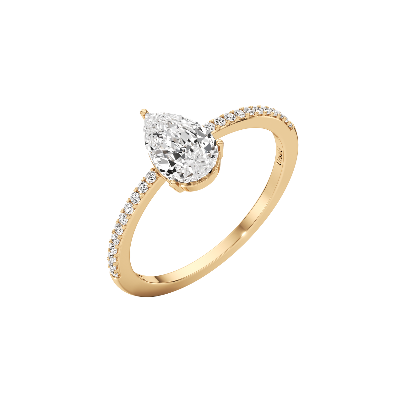  Tear dream pavé ring - Tear Dream Diamond Pavé Ring -  The Future Rocks -    1 