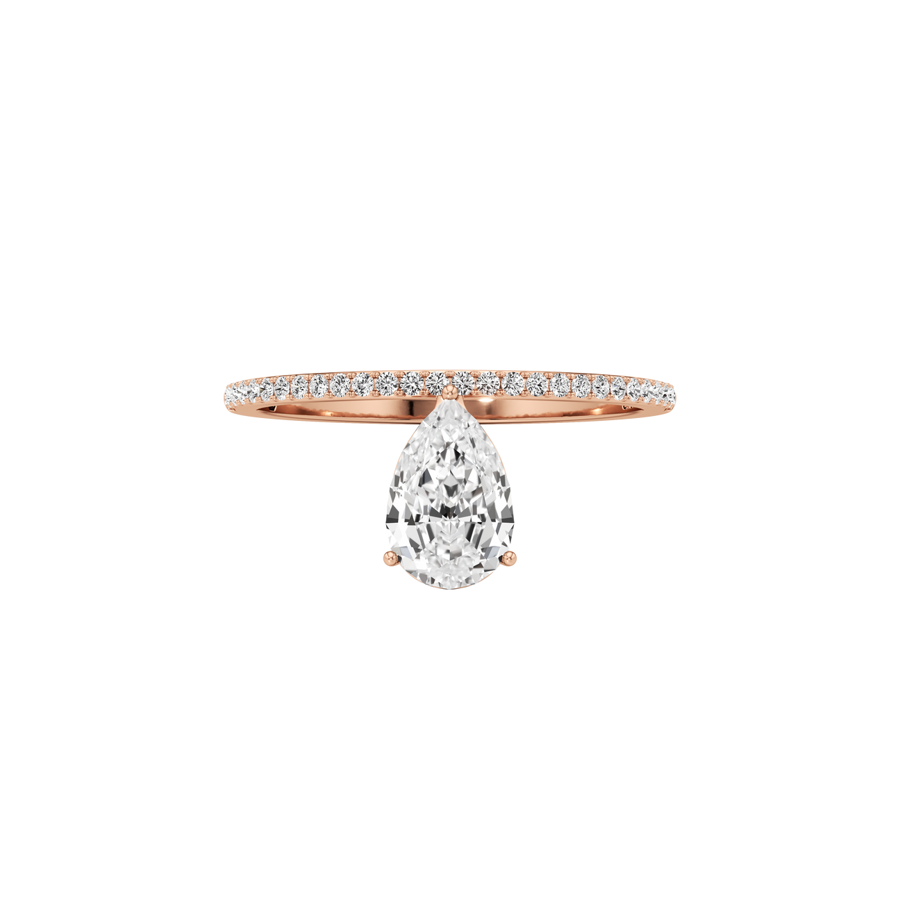  Tear grace pavé ring - Tear grace pavé ring -  The Future Rocks -    6 