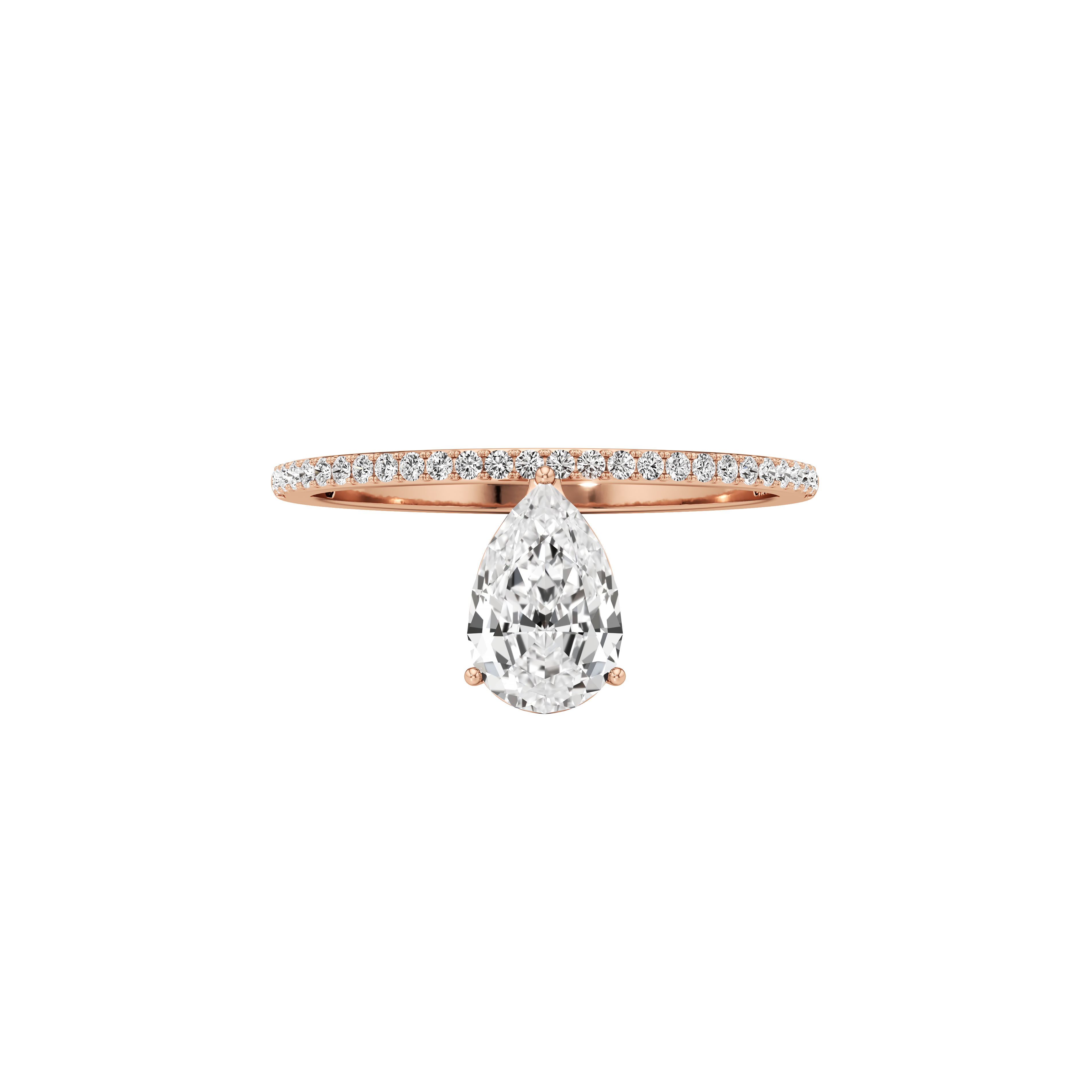  Tear grace pavé ring - Tear grace pavé ring -  The Future Rocks -    6 