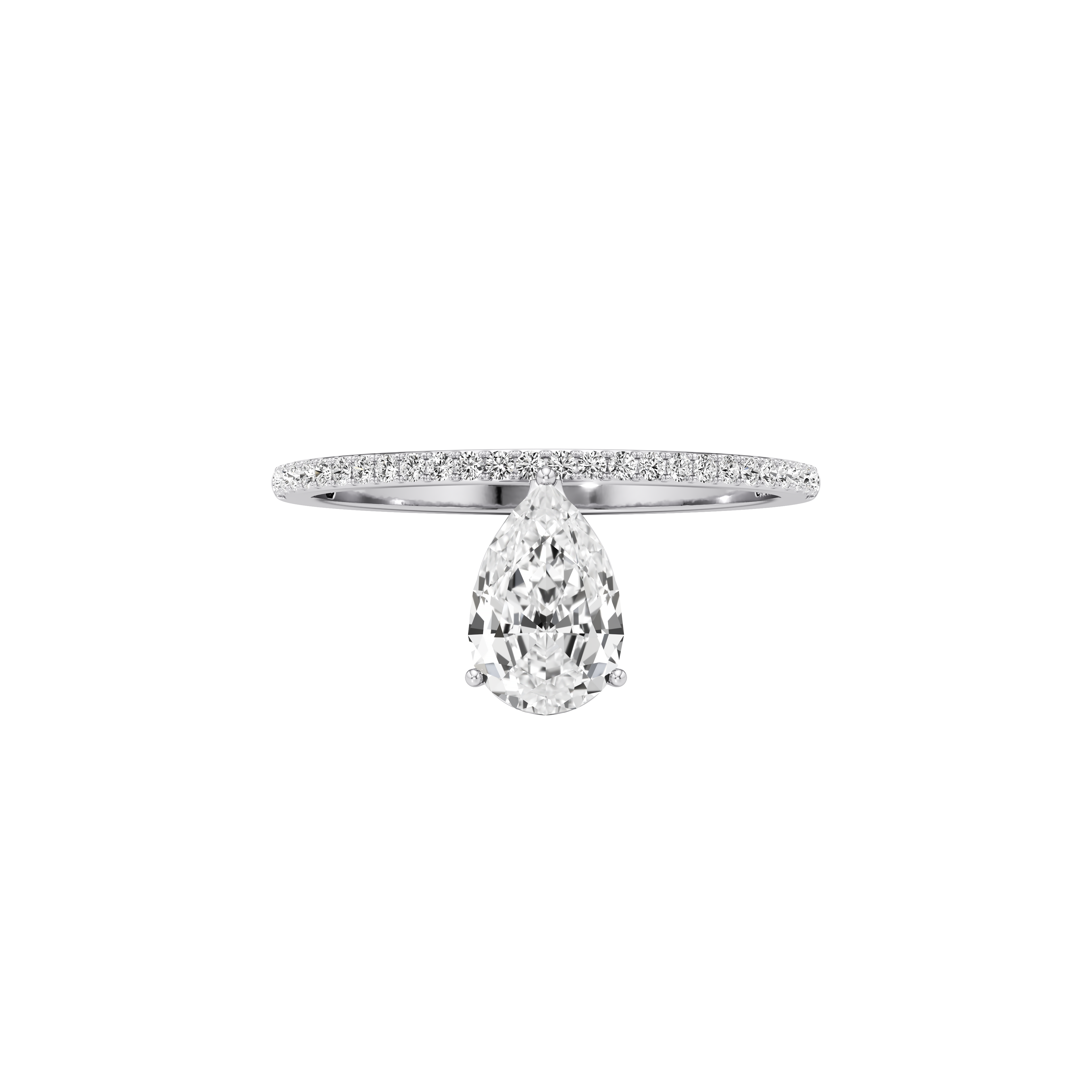  Tear grace pavé ring - Tear grace pavé ring -  The Future Rocks -    4 