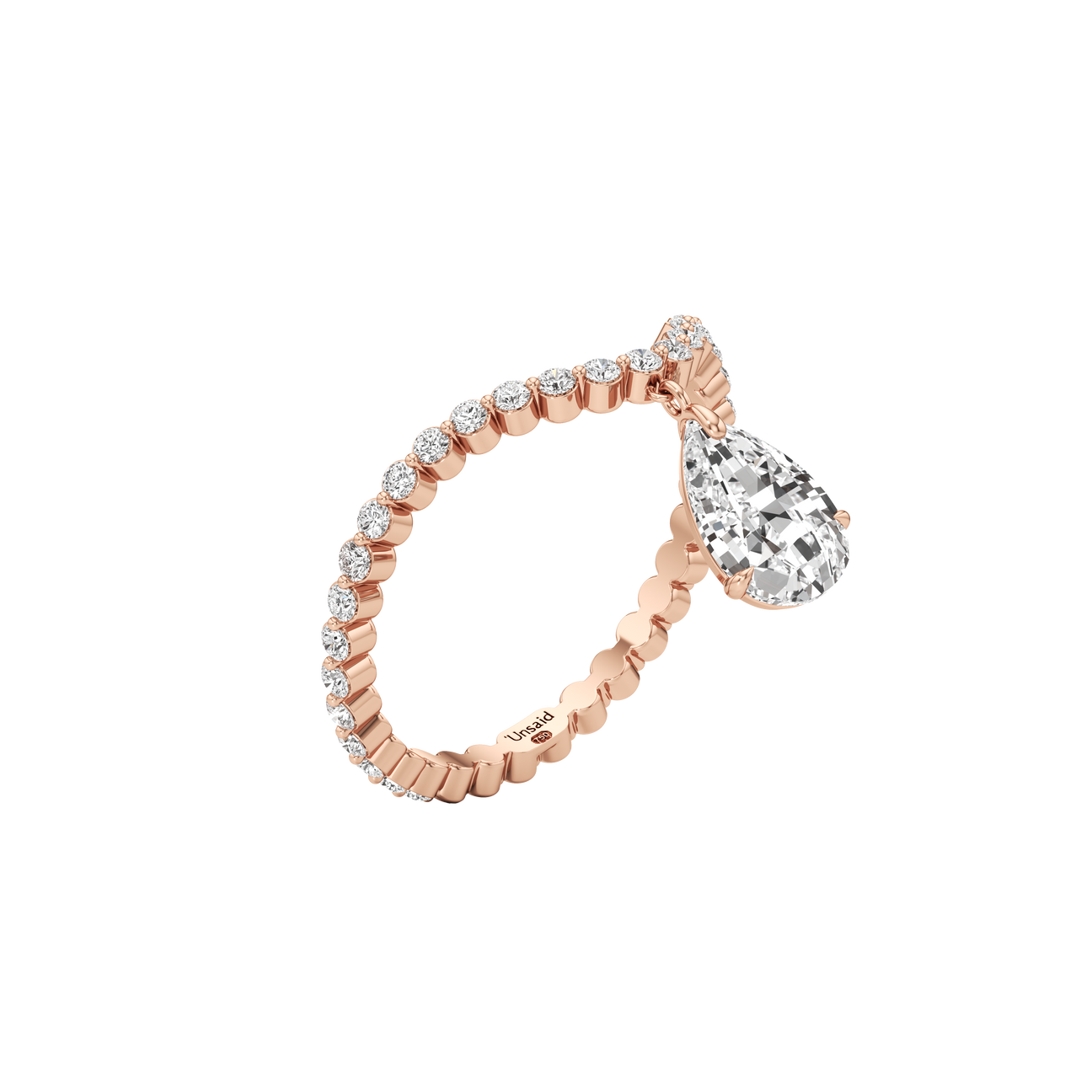  Tear drop curve ring - Tear drop curve ring -  The Future Rocks -    5 