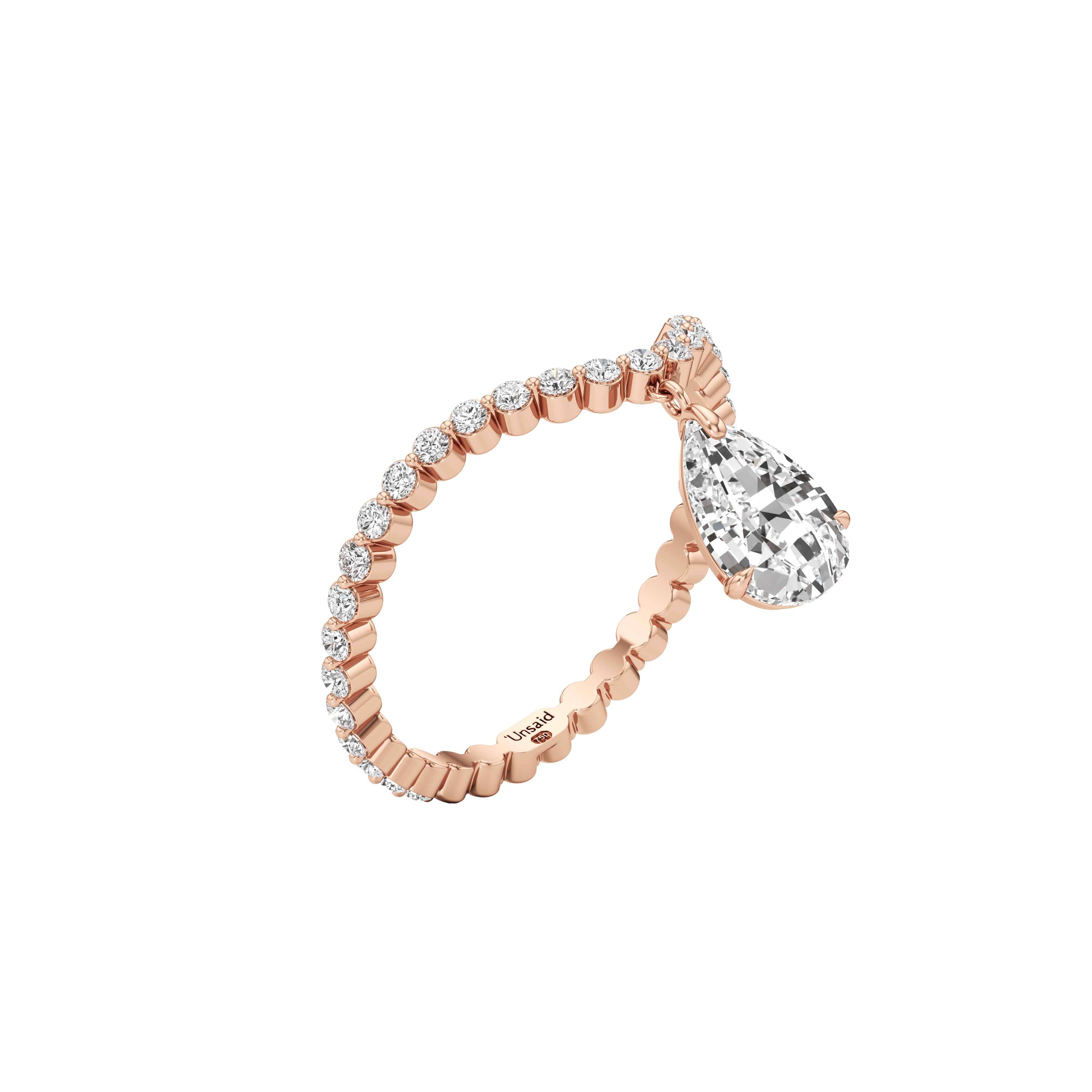  Tear drop curve ring - Tear drop curve ring -  The Future Rocks -    5 