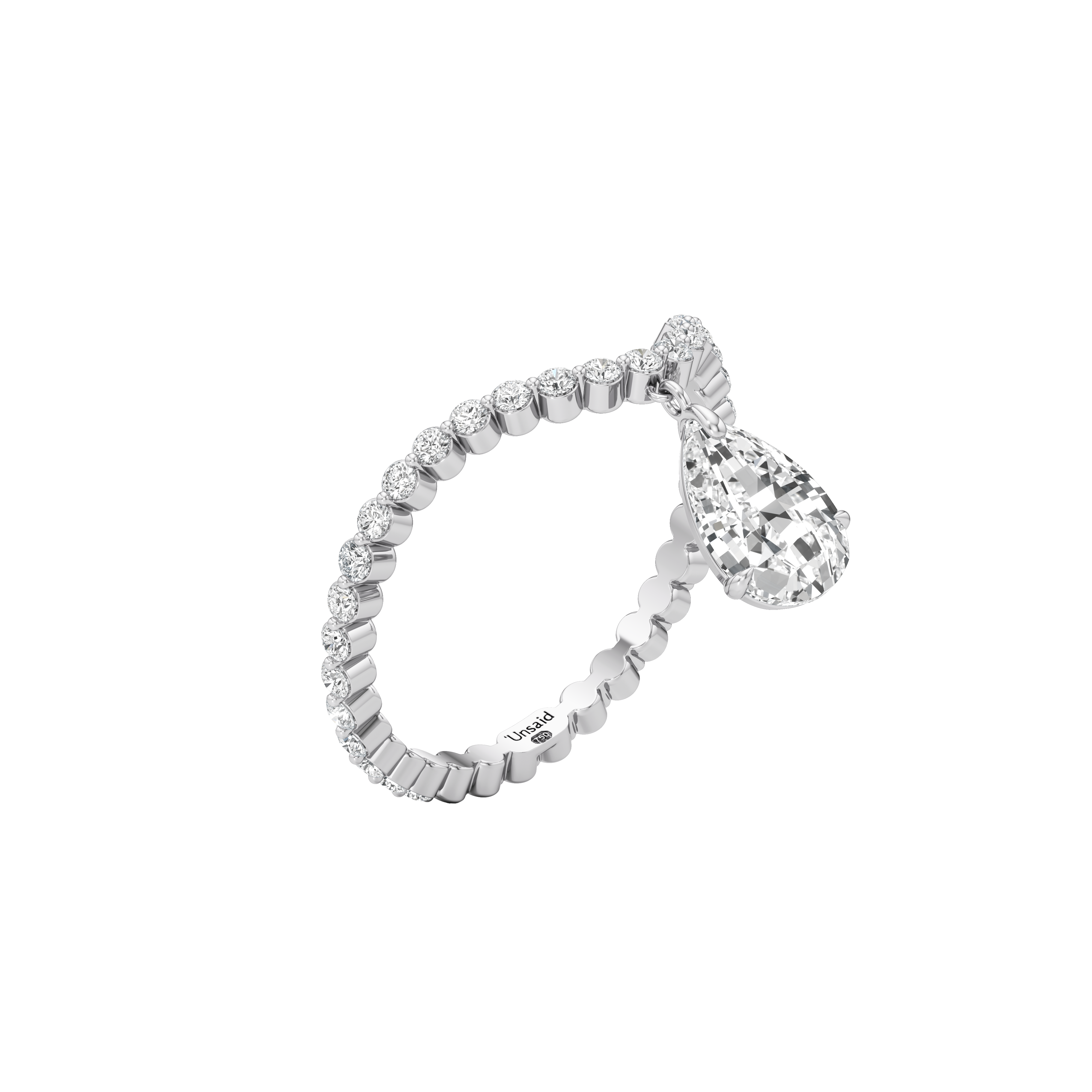  Tear drop curve ring - Tear drop curve ring -  The Future Rocks -    3 