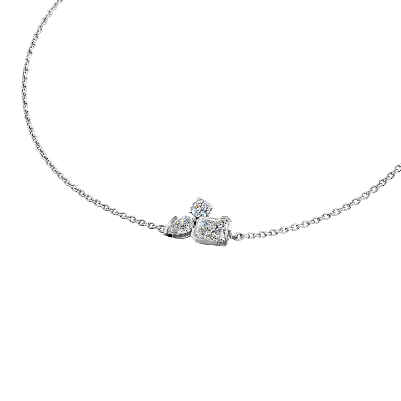  Meta lila bracelet - Meta Three Stone Diamond Bracelet -  The Future Rocks -    1 