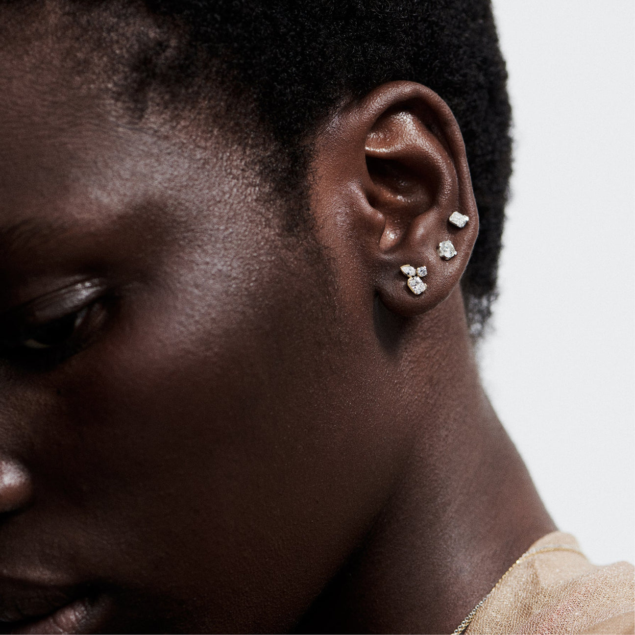  Meta iris studs - Meta iris studs -  The Future Rocks -    5 