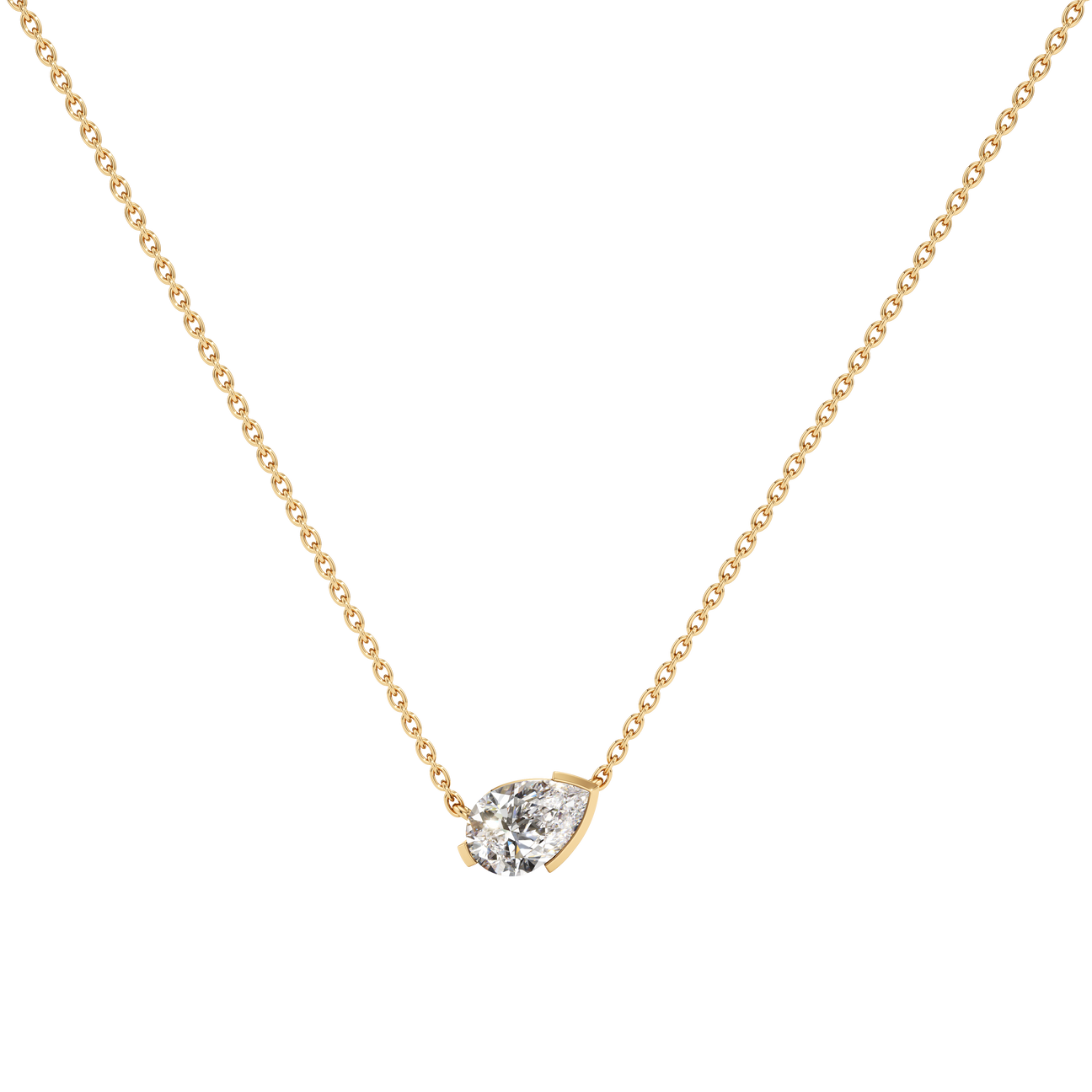  Meta gardenia pendant necklace - Meta Pear Cut Diamond Pendant Necklace -  The Future Rocks -    1 