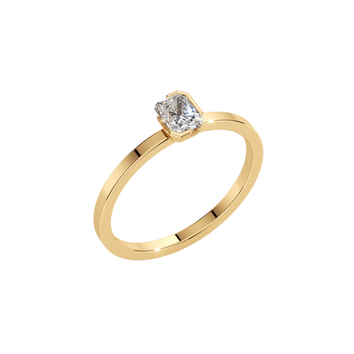  Meta iris ring - Meta Radiant Cut Diamond Solitaire Ring -  The Future Rocks -    1 