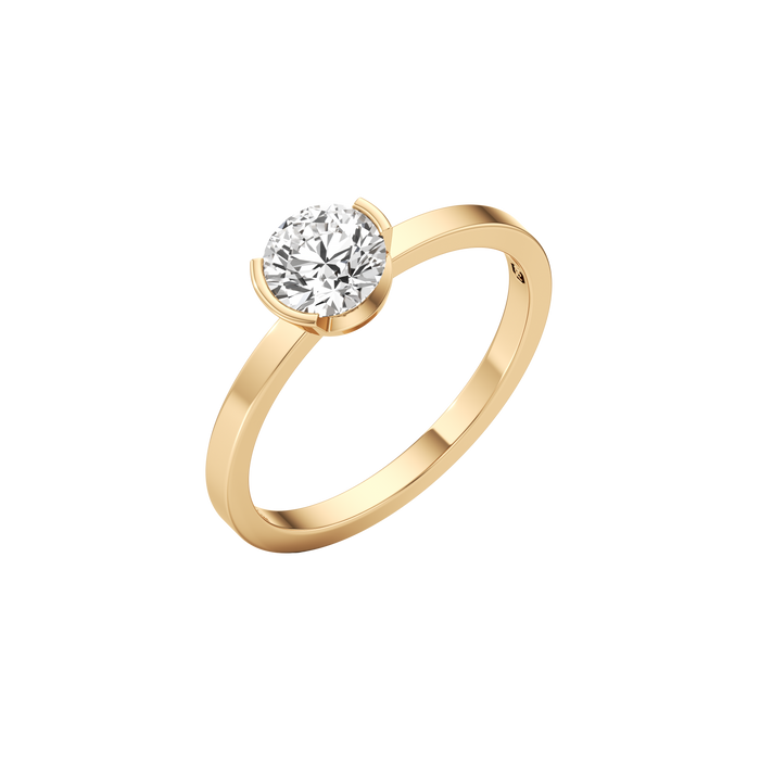  Meta dahlia ring - Meta Round Cut Diamond Solitaire Ring -  The Future Rocks -    1 