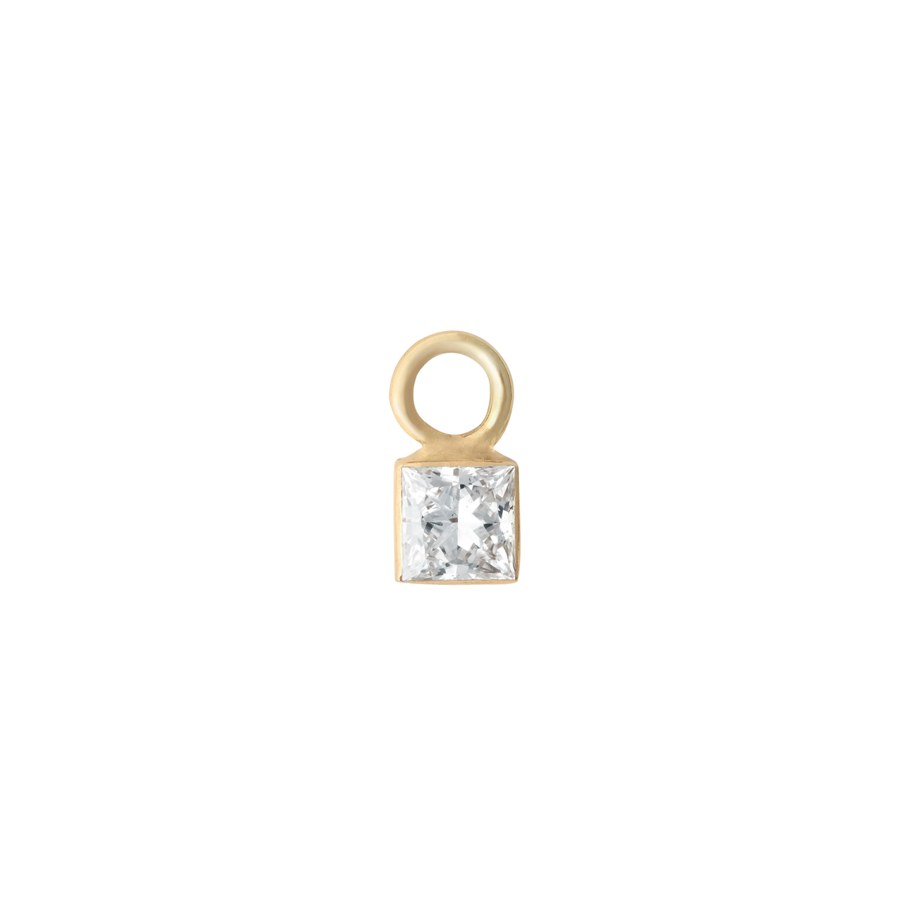  Square diamond earring charm - Square diamond earring charm -  The Future Rocks -    1 
