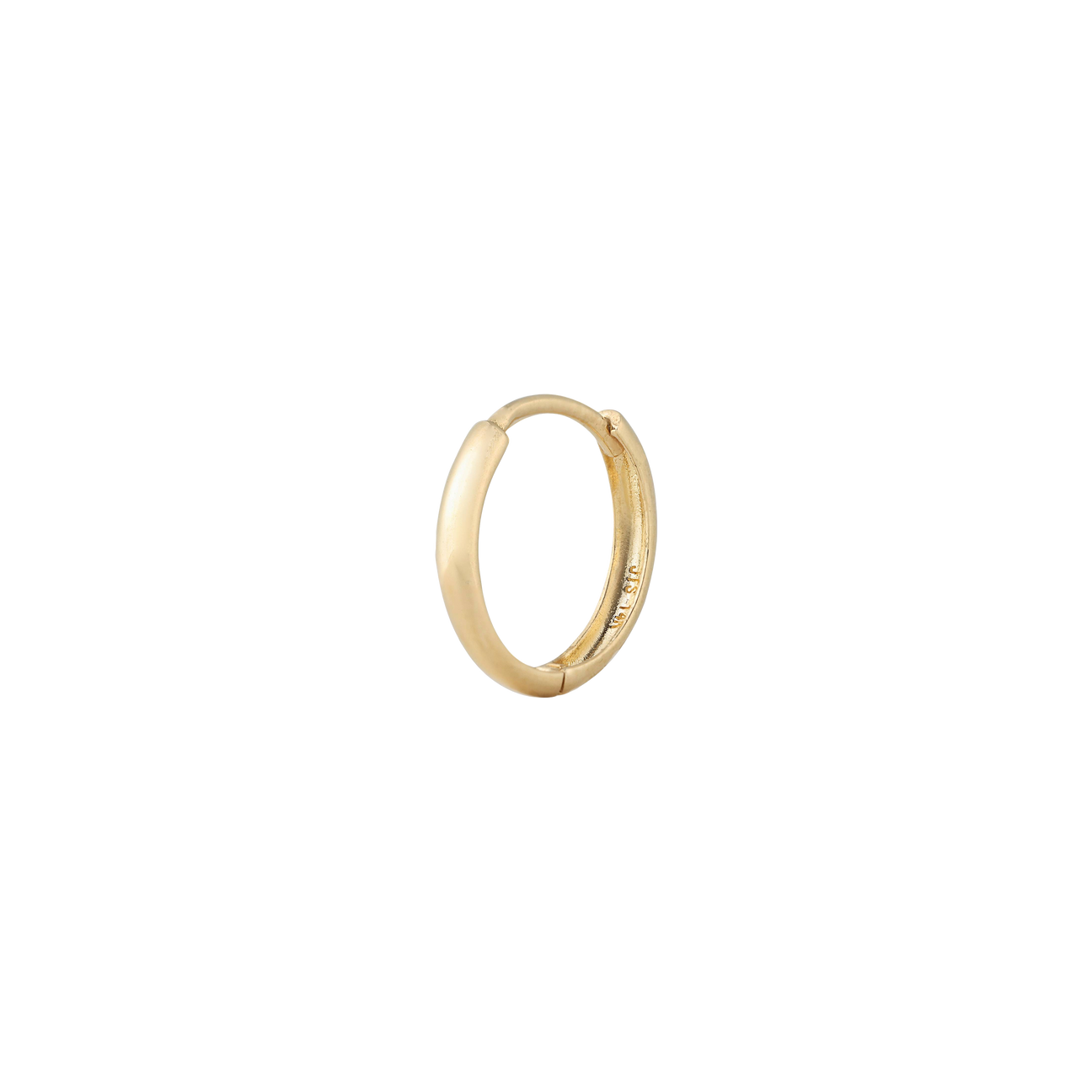  Plain gold huggies 14mm - Plain gold huggies 14mm -  The Future Rocks -    5 