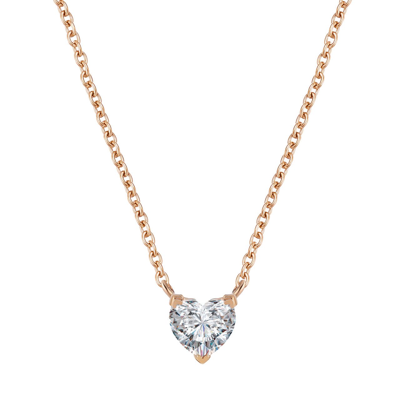  Venus solitaire necklace - Heart Cut Lab-Grown Diamond Solitaire Necklace -  The Future Rocks -    1 