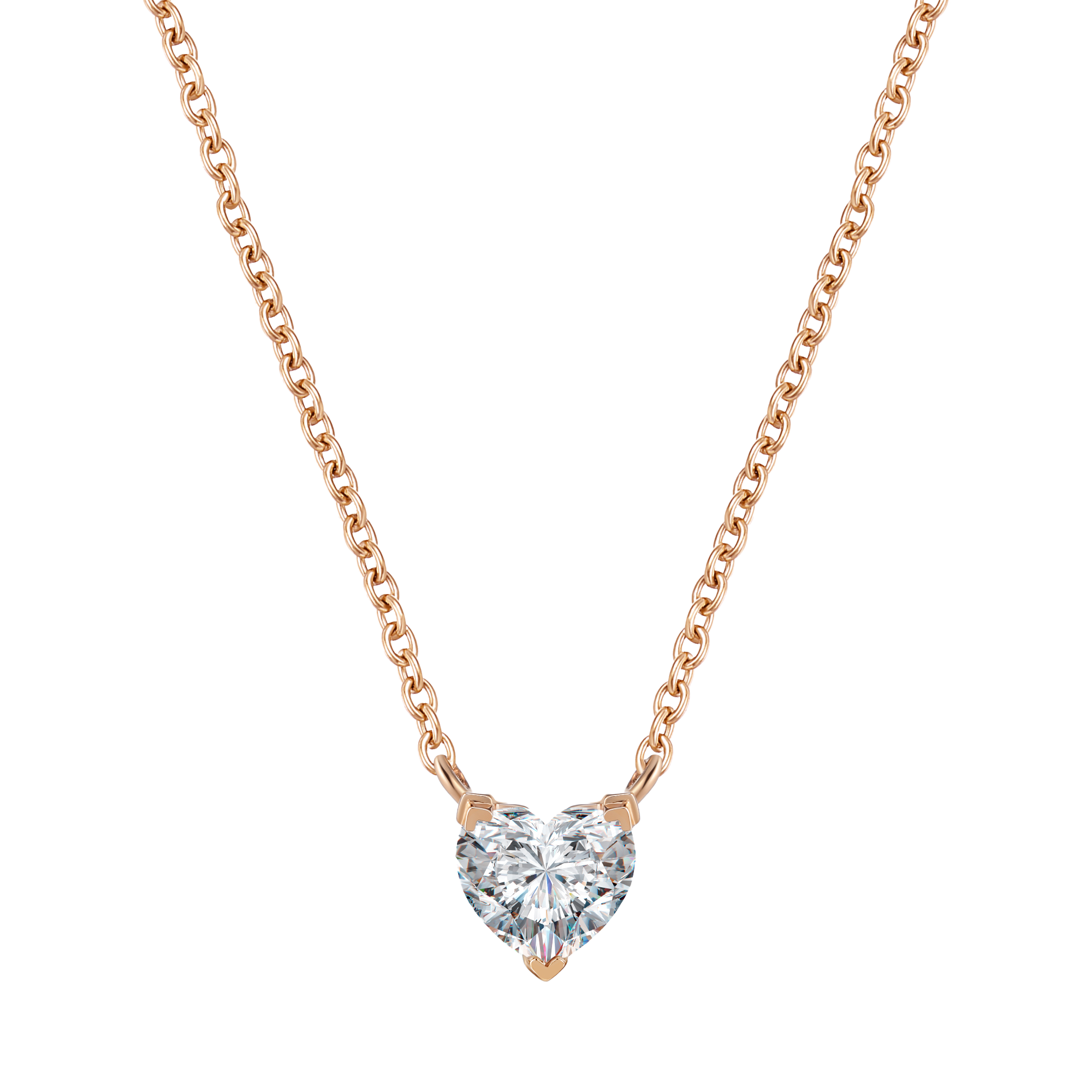  Venus solitaire necklace - Heart Cut Lab-Grown Diamond Solitaire Necklace -  The Future Rocks -    1 