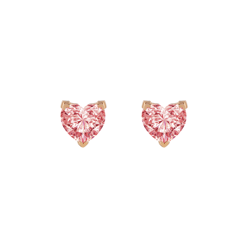  Venus pink solitaire earrings - Lab-Grown Pink Diamond Solitaire Stud Earrings -  The Future Rocks -    1 