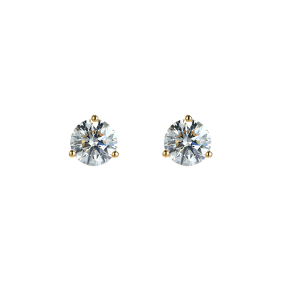 Round brilliant flatback earrings - Round Brilliant Diamond Flatback Earrings -  The Future Rocks -    1