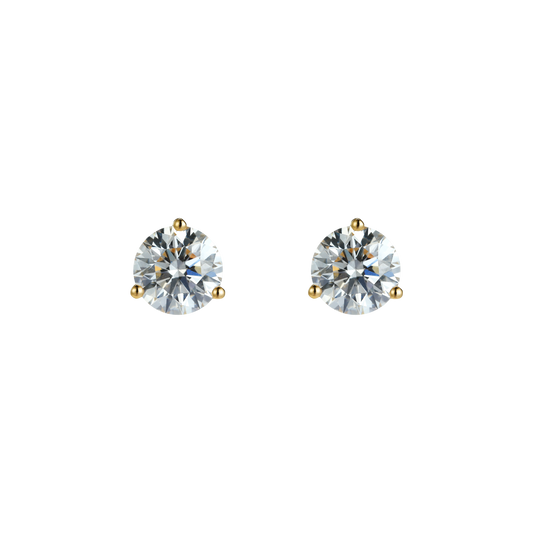 Round brilliant flatback earrings - Round Brilliant Diamond Flatback Earrings -  The Future Rocks -    1