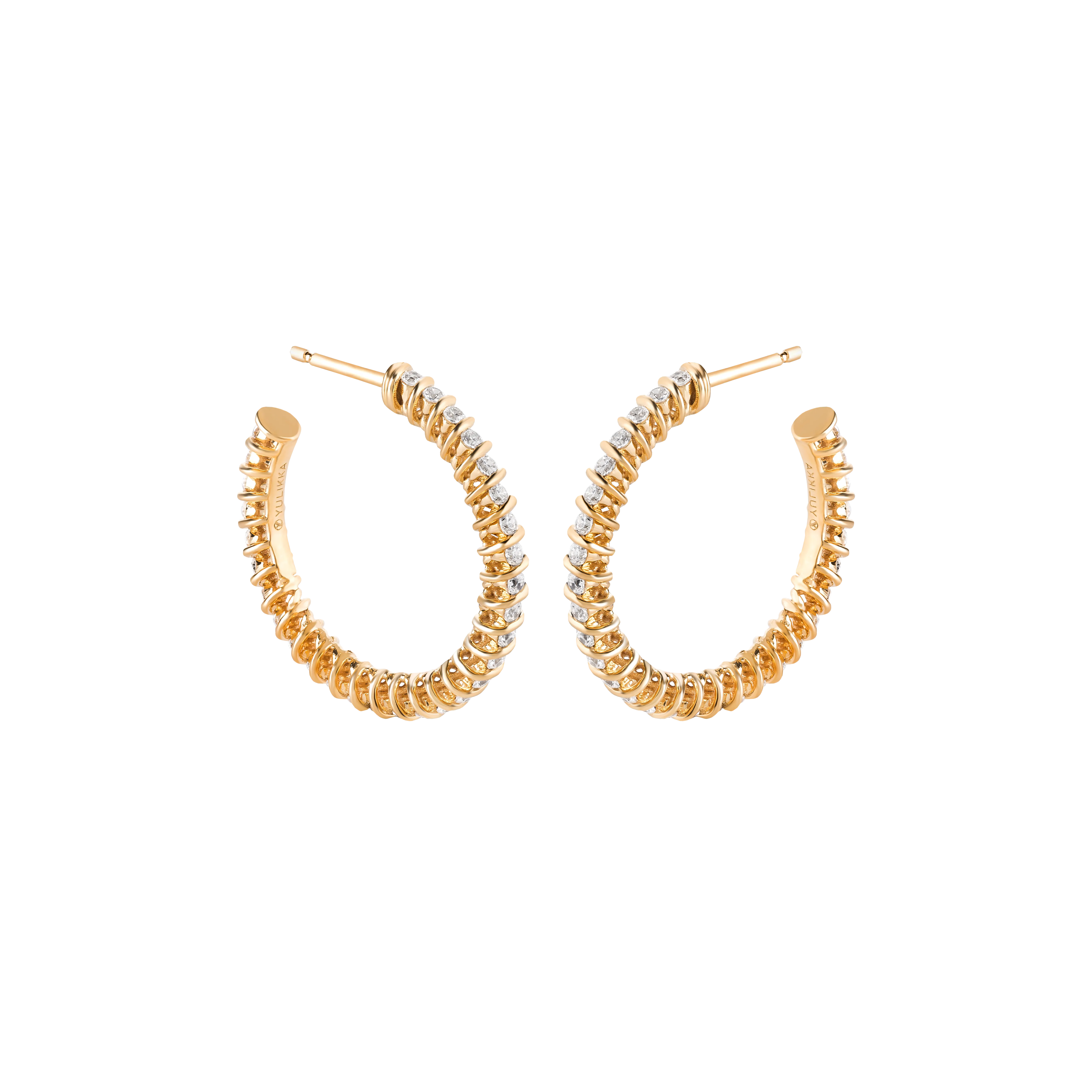  Hoop Spiral Earrings - Hoop Spiral Earrings -  The Future Rocks -    1 