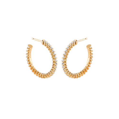  Hoop Spiral Earrings - Hoop Spiral Earrings -  The Future Rocks -    1 