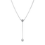  Zahara bezel necklace - Lab-Grown Diamond Bezel Lariat Necklace -  The Future Rocks  -    2 
