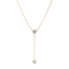  Zahara bezel necklace - Lab-Grown Diamond Bezel Lariat Necklace -  The Future Rocks  -    3 