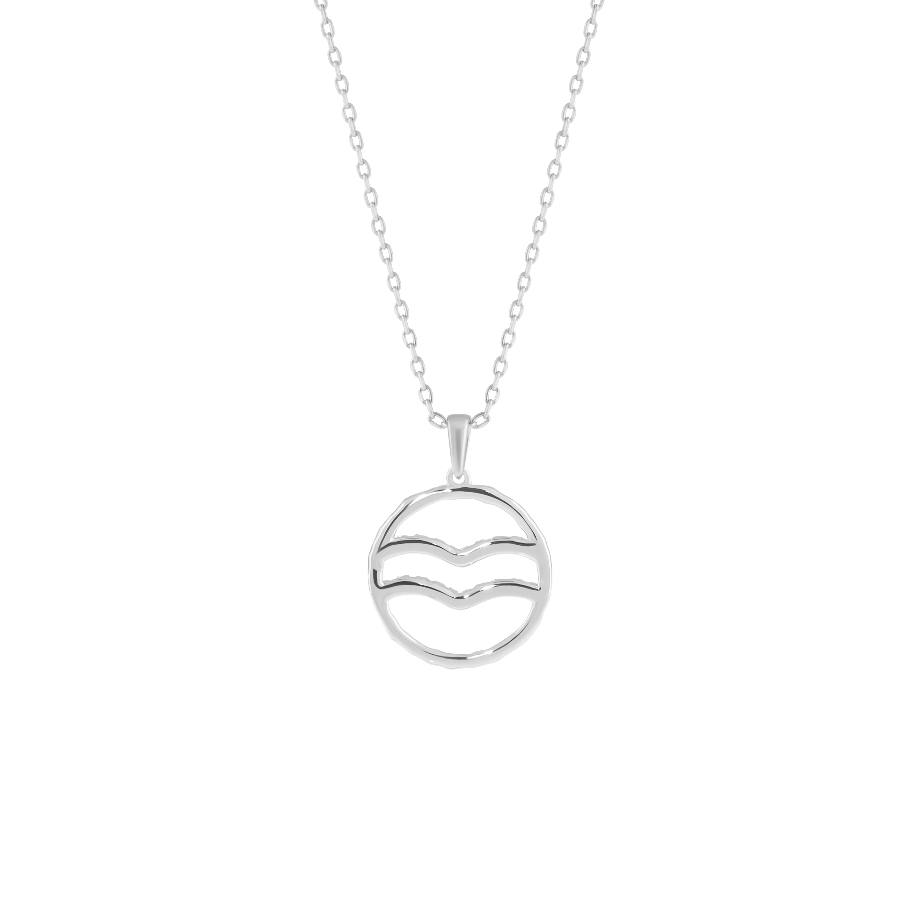  Aquarius medallion pendant necklace - Aquarius medallion pendant necklace -  The Future Rocks -    5 