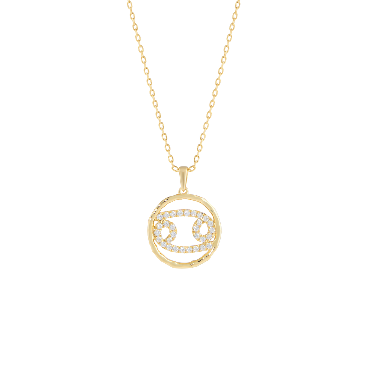  Cancer medallion pendant necklace - Cancer Zodiac Pendant Necklace -  The Future Rocks -    1 