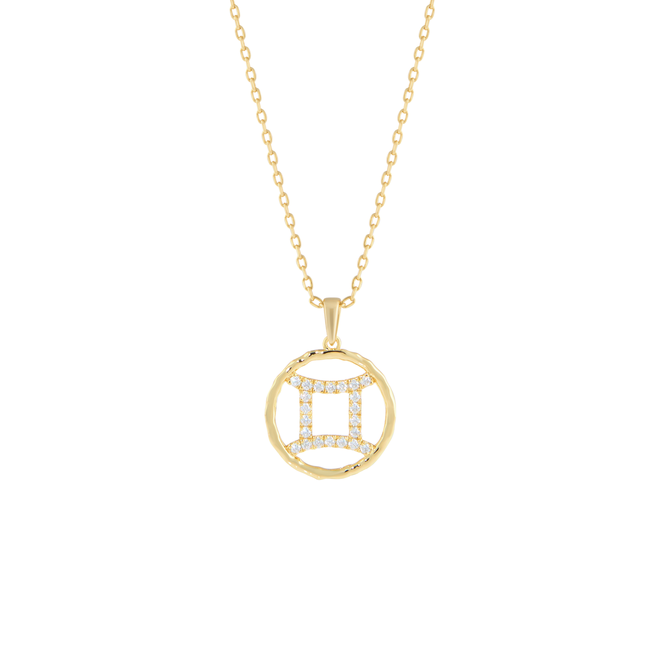  Gemini medallion pendant necklace - Gemini Zodiac Pendant Necklace -  The Future Rocks -    1 