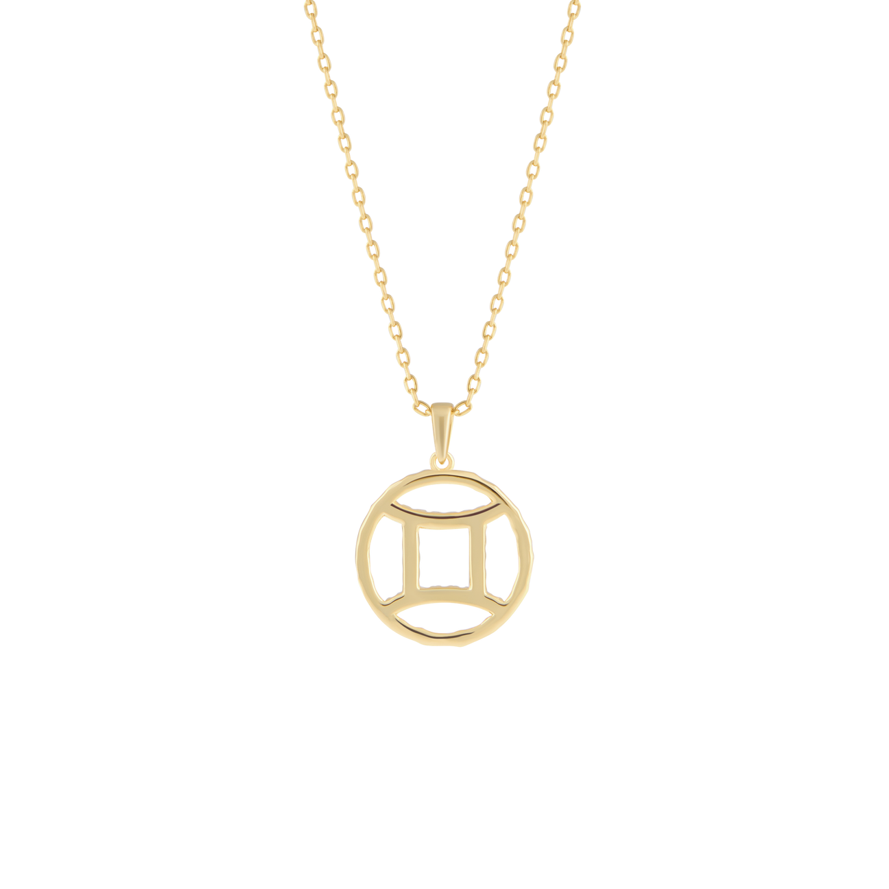  Gemini medallion pendant necklace - Gemini medallion pendant necklace -  The Future Rocks -    4 